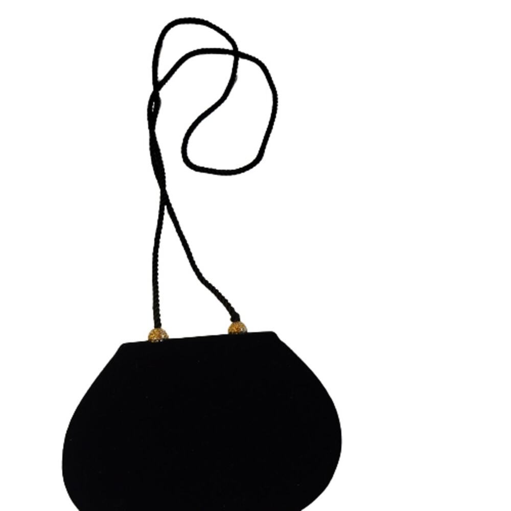 Carolyne Barton Solid Crossbody Evening Bag Black